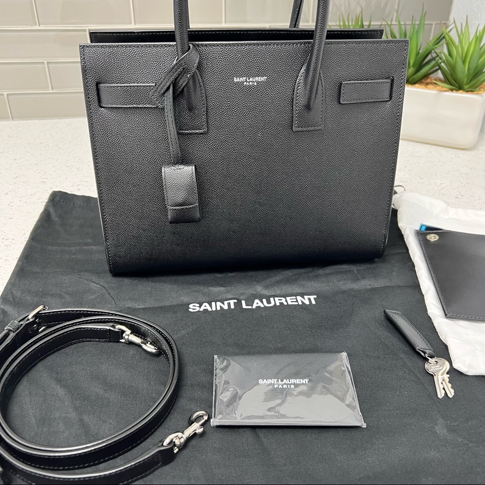 SAINT LAURENT YSL SAC DE JOUR BABY IN GRAINED LEATHER